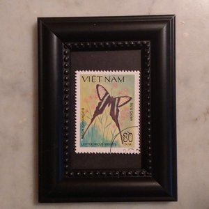 Tchotchke Framed Stamp Art - Asian Wildlife - Green Dragontail